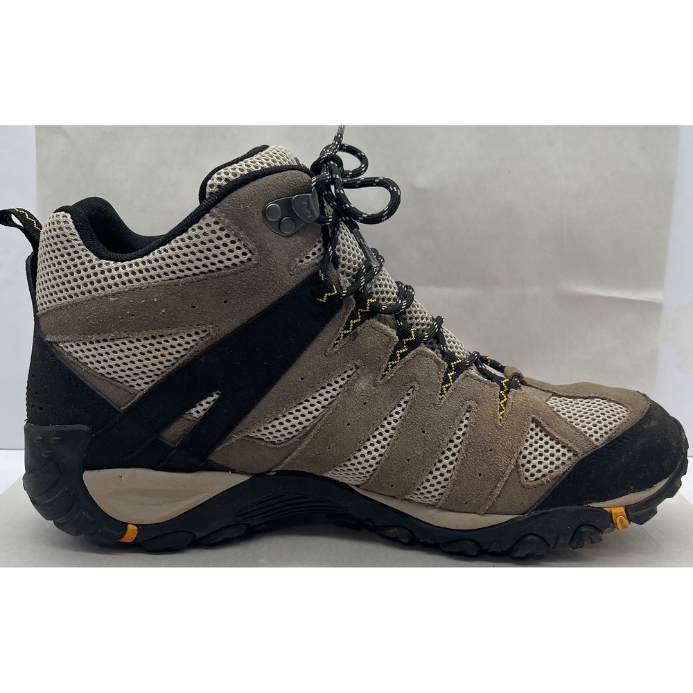 Merrell Alverstone Mid Waterproof‎ Hiking Boots Mens 14 Brown Black J50829 - Picture 5 of 11